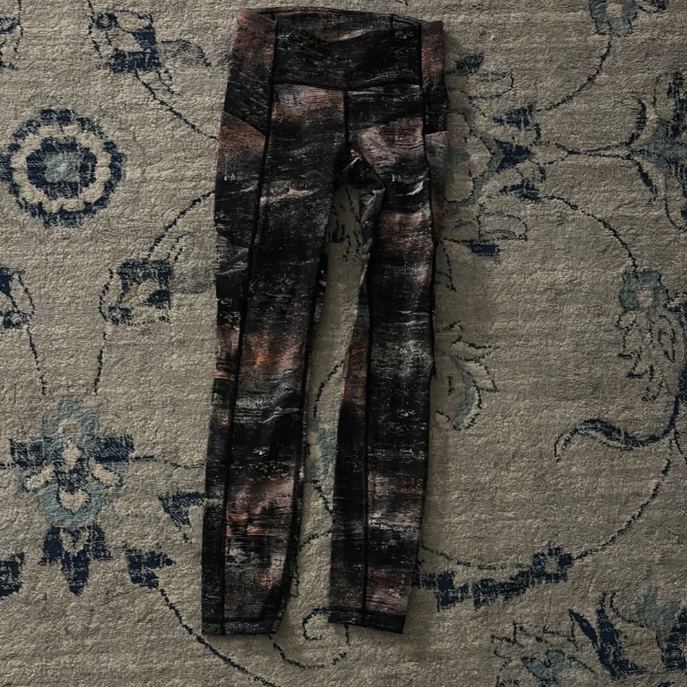 Lululemon Athletica Multicolor Abstract Leggings